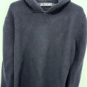 Jacquemus Pullover Sweater Navy Size Large